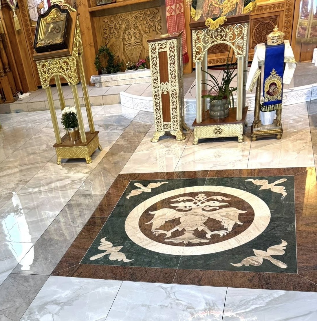 Постављање новог мермерног пода